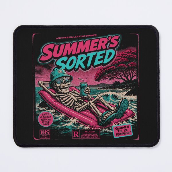 Item preview, Summer's Sorted Kiwi Beach Skeleton Retro Design designed and sold by MvuuStudio.