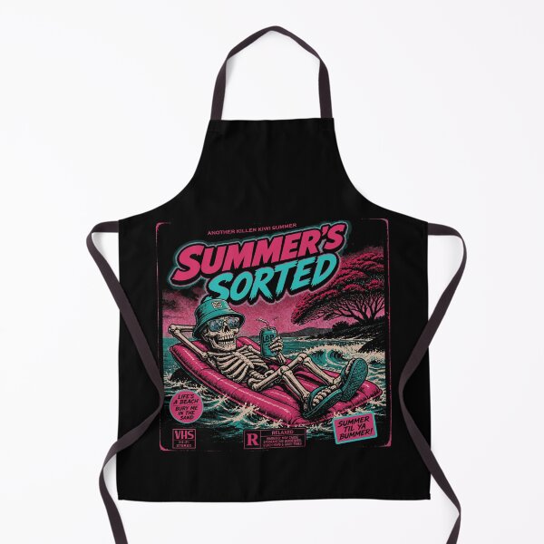 Item preview, Summer's Sorted Kiwi Beach Skeleton Retro Design designed and sold by MvuuStudio.