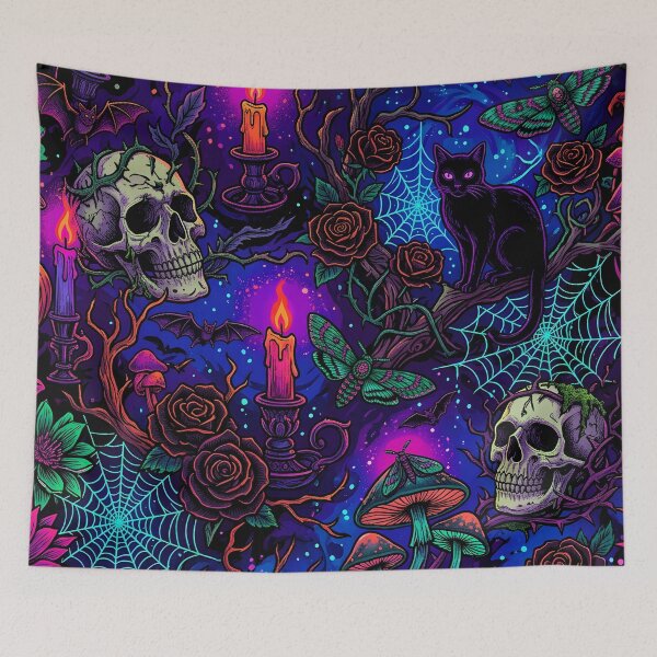 Item preview, Vibrant Whimsigoth Botanical Pattern designed and sold by Ivy-Triggs.