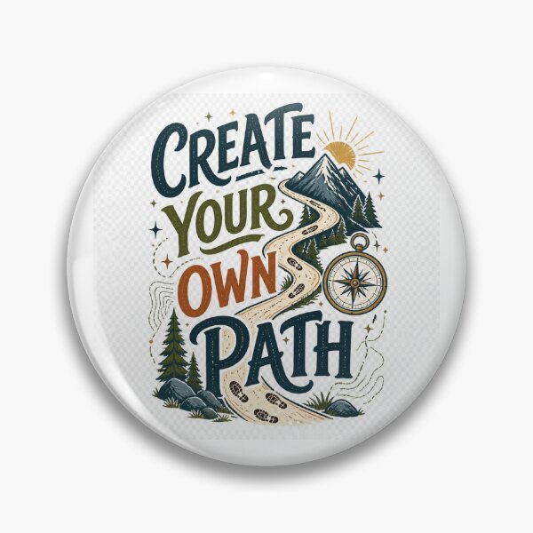 Item preview, Create Your Own Path Adventure Mountain Typography designed and sold by TibbuTees.