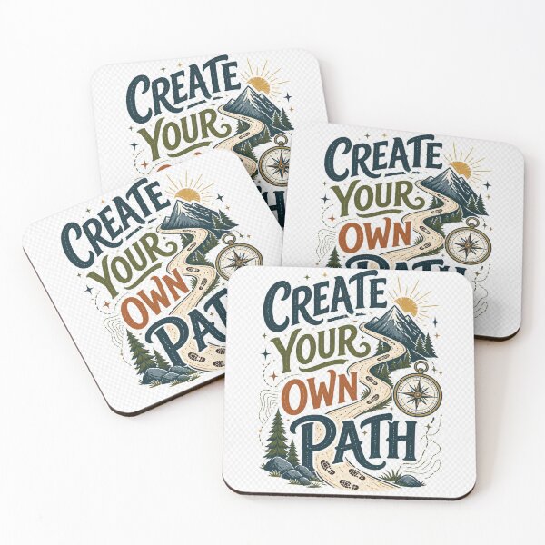 Item preview, Create Your Own Path Adventure Mountain Typography designed and sold by TibbuTees.