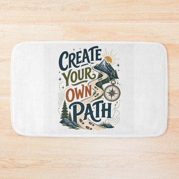 Item preview, Create Your Own Path Adventure Mountain Typography designed and sold by TibbuTees.