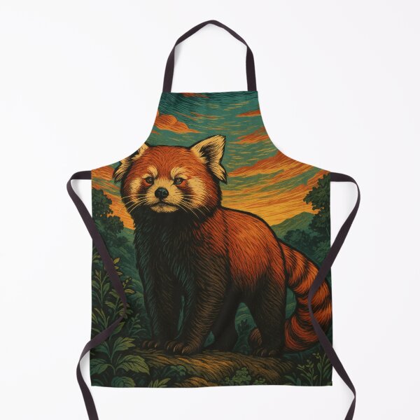 Item preview, Majestic Red Panda Elegance Vintage Poster designed and sold by PaintedPixels01.