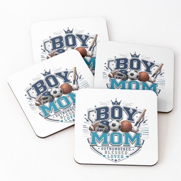 Artikelvorschau, Jungenmama in der Minderheit, gesegnet und geliebt | Sportmama Fußball Baseball Basketball Fußball Design entworfen und verkauft von Divine Boutique.