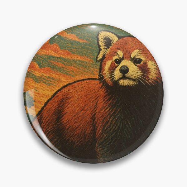 Item preview, Majestic Red Panda Elegance Vintage Poster designed and sold by PaintedPixels01.