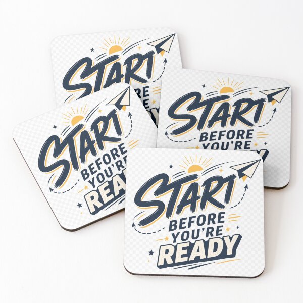 Item preview, Start Before You’re Ready Motivational Growth Mindset designed and sold by TibbuTees.