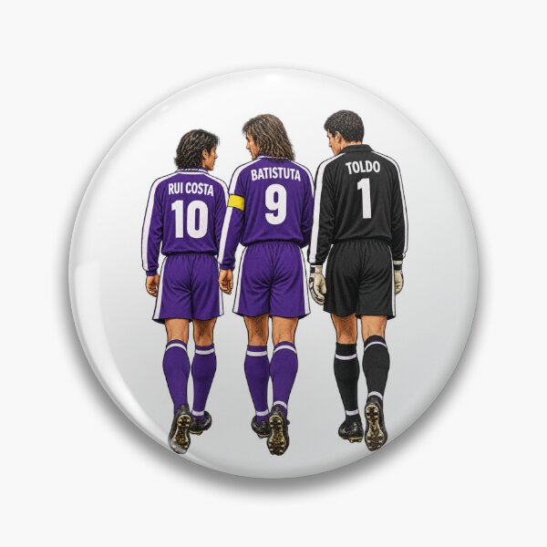 Item preview, Fiorentina Rui Costa Batistuta Toldo Viola designed and sold by Tony Panini Retro.