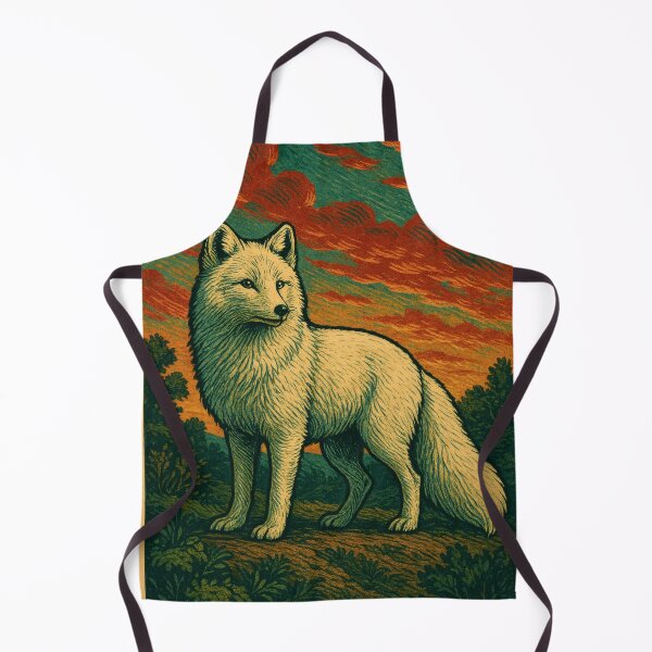 Item preview, Majestic Arctic Fox Vintage Poster | Retro Wildlife Art | Arctic Animal Wall Decor designed and sold by PaintedPixels01.