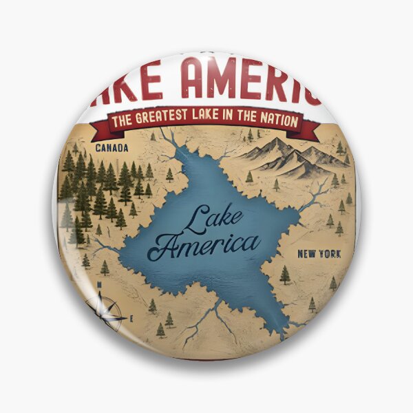 Item preview, Scenic Lake America Nature Landscape Artwork designed and sold by HMshopful.