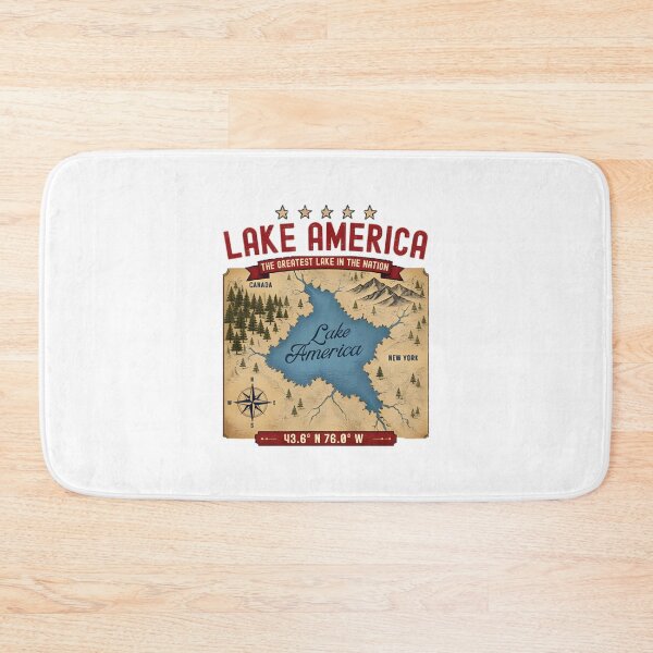 Item preview, Scenic Lake America Nature Landscape Artwork designed and sold by HMshopful.