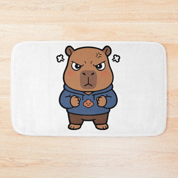 Item preview, Cute Kawaii Capybara Angry Sticker designed and sold by Totu_Tayo.