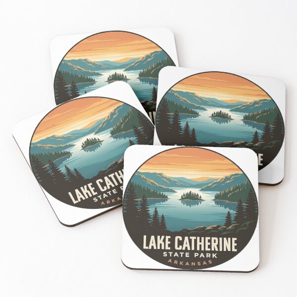Item preview, Lake Catherine State Park Sunrise Circle Sticker Arkansas designed and sold by DetourDgn.