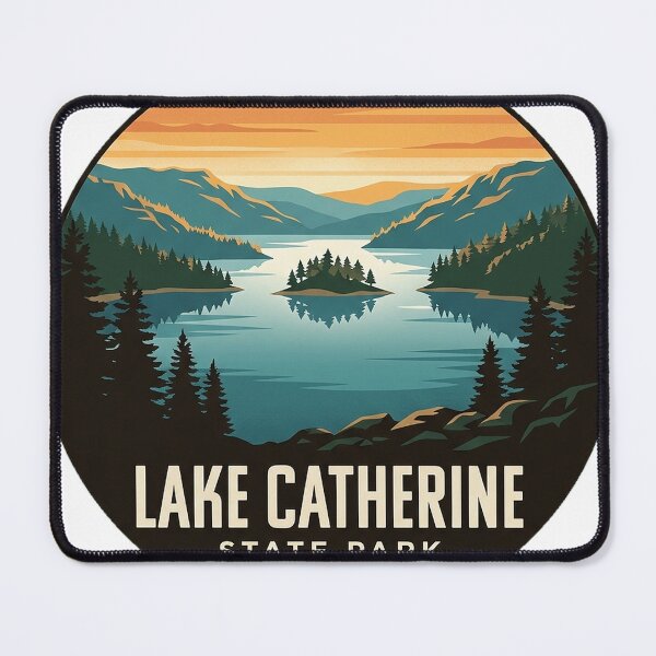 Item preview, Lake Catherine State Park Sunrise Circle Sticker Arkansas designed and sold by DetourDgn.