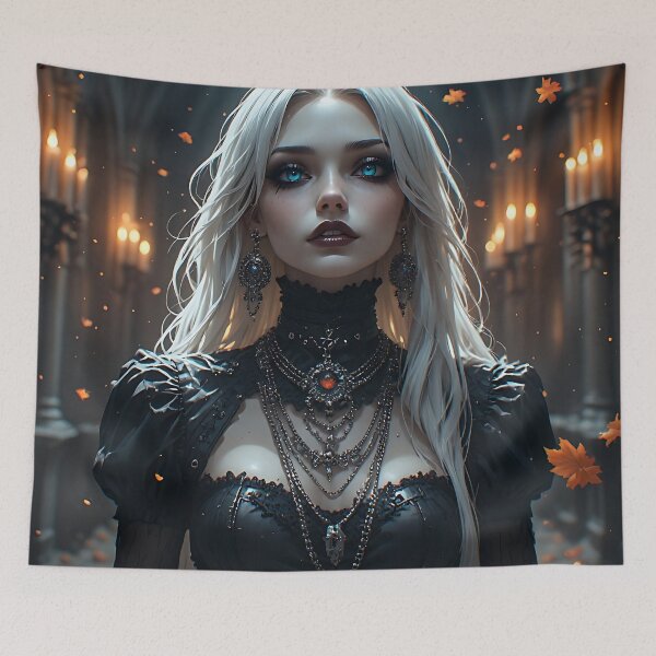 Item preview, Hot Halloween Anime Girl Goth Mommy Waifu Woman designed and sold by Your New Fixation.