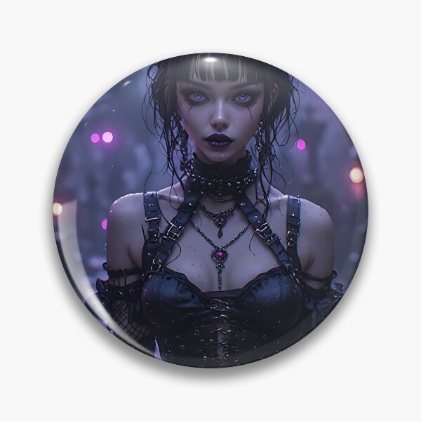 Item preview, Hot Halloween Anime Girl Goth Mommy Waifu Woman designed and sold by Your New Fixation.