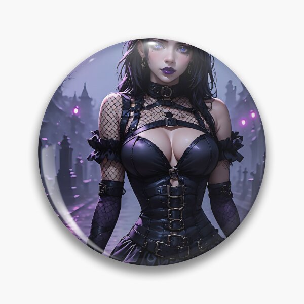 Item preview, Hot Halloween Anime Girl Goth Mommy Waifu Woman designed and sold by Your New Fixation.
