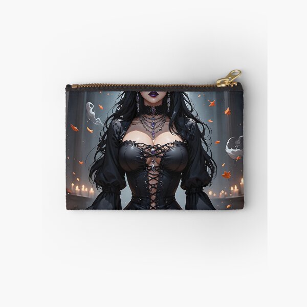 Item preview, Hot Halloween Anime Girl Goth Mommy Waifu Woman designed and sold by Your New Fixation.