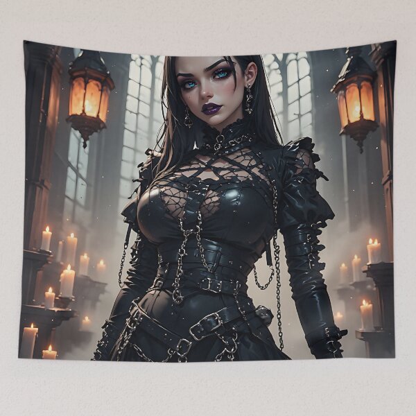 Item preview, Hot Halloween Anime Girl Goth Mommy Waifu Woman designed and sold by Your New Fixation.