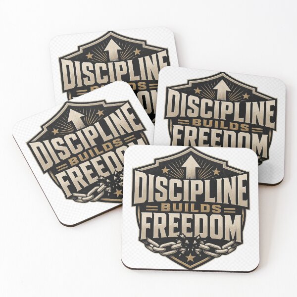 Item preview, Discipline Builds Freedom Motivational Mindset Typography designed and sold by TibbuTees.