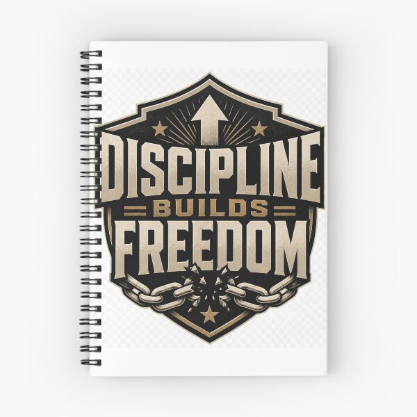 Item preview, Discipline Builds Freedom Motivational Mindset Typography designed and sold by TibbuTees.