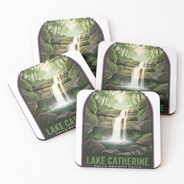Item preview, Falls Branch Falls Lake Catherine State Park Sticker designed and sold by DetourDgn.