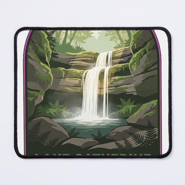 Item preview, Falls Branch Falls Lake Catherine State Park Sticker designed and sold by DetourDgn.