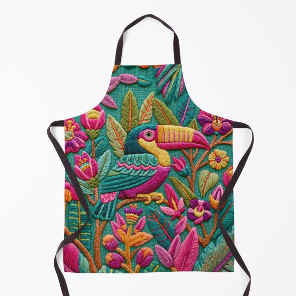 Item preview, Embroidery Toucan Jungle Garden designed and sold by artsandsoul.