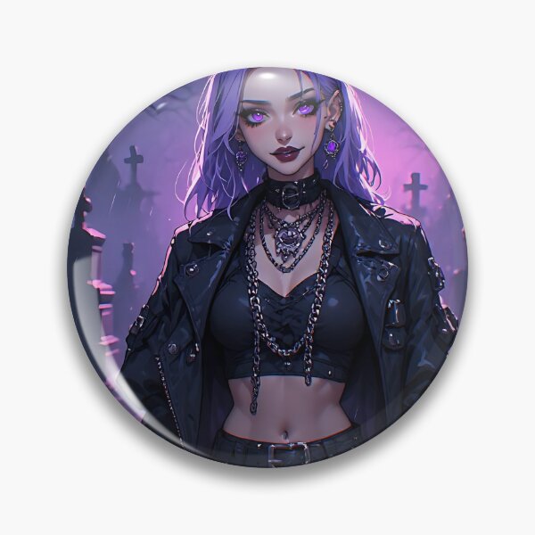 Item preview, Hot Halloween Anime Girl Goth Mommy Waifu Woman designed and sold by Your New Fixation.