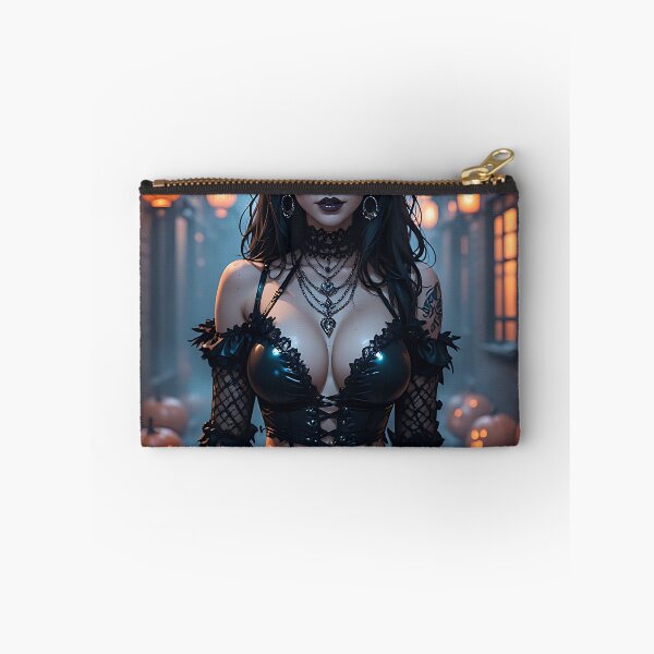 Item preview, Hot Halloween Anime Girl Goth Mommy Waifu Woman designed and sold by Your New Fixation.