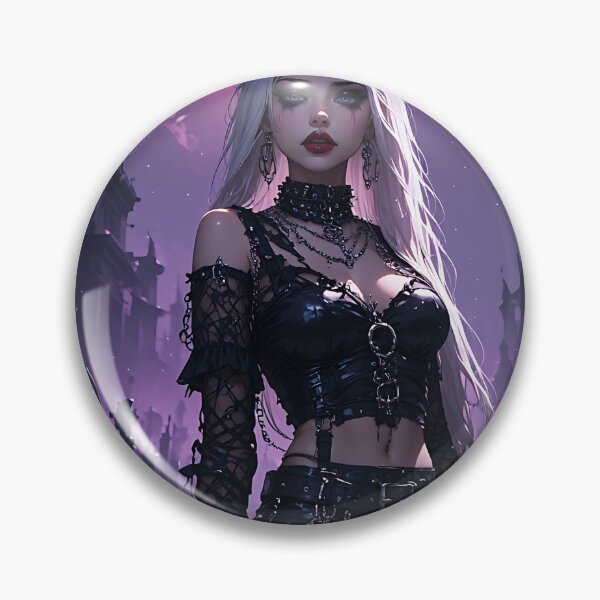 Item preview, Hot Halloween Anime Girl Goth Mommy Waifu Woman designed and sold by Your New Fixation.