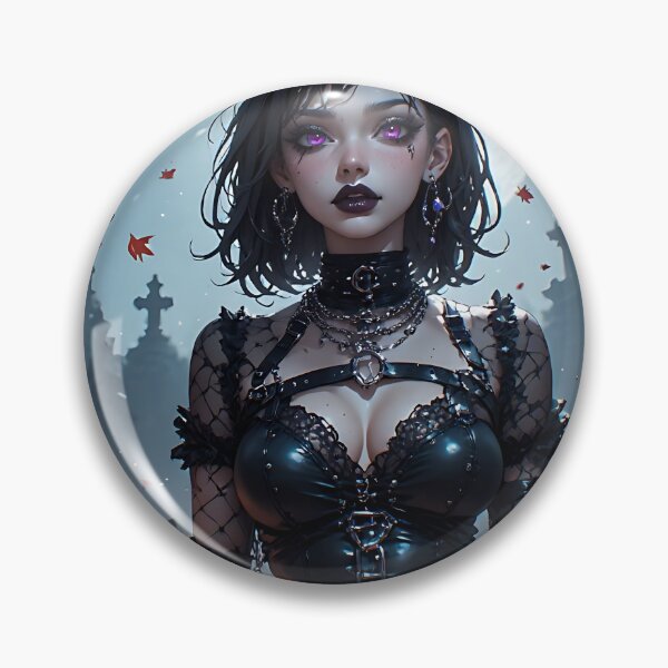 Item preview, Hot Halloween Anime Girl Goth Mommy Waifu Woman designed and sold by Your New Fixation.