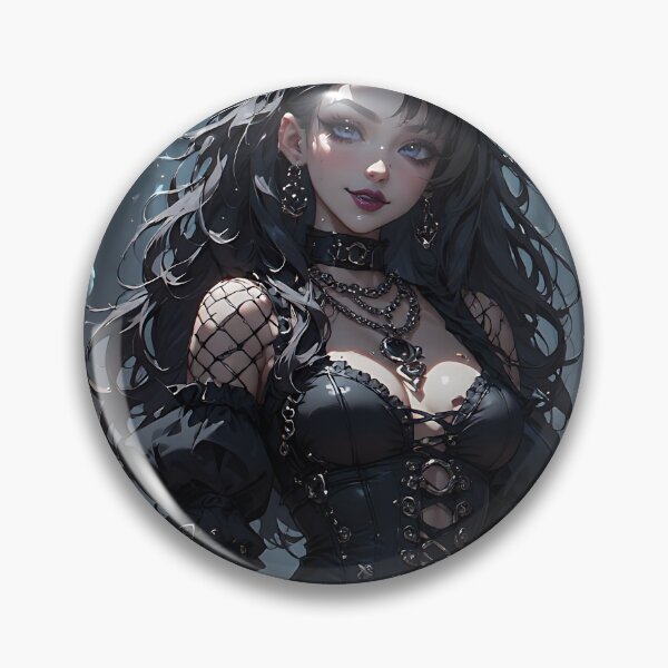 Item preview, Hot Halloween Anime Girl Goth Mommy Waifu Woman designed and sold by Your New Fixation.