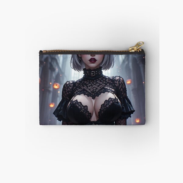 Item preview, Hot Halloween Anime Girl Goth Mommy Waifu Woman designed and sold by Your New Fixation.