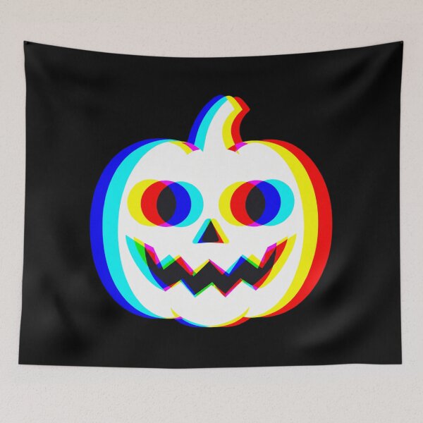 Item preview, Trippy Glitch Pumpkin Halloween Rave EDM Music designed and sold by PhylonBoxx.