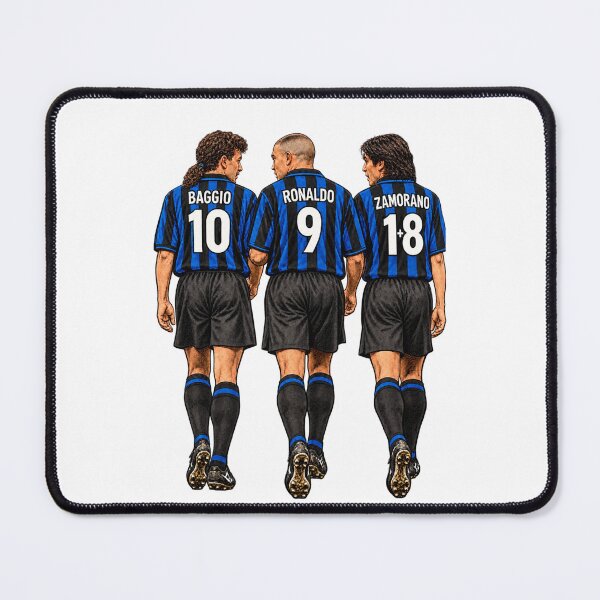 Item preview, Inter Milan Baggio Ronaldo Zamorano Nerazzurri designed and sold by Tony Panini Retro.