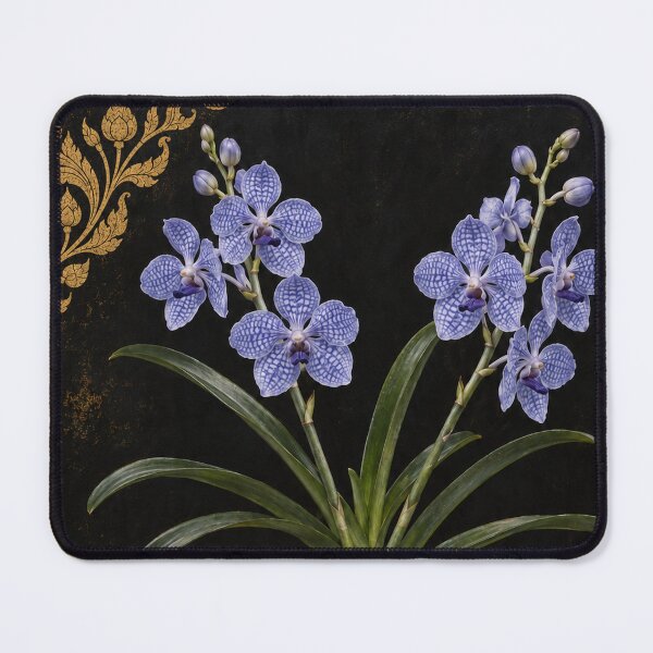 Item preview, Fah Mui Blue Vanda – Vintage Thai Botanical Art designed and sold by BangkokFineArt.