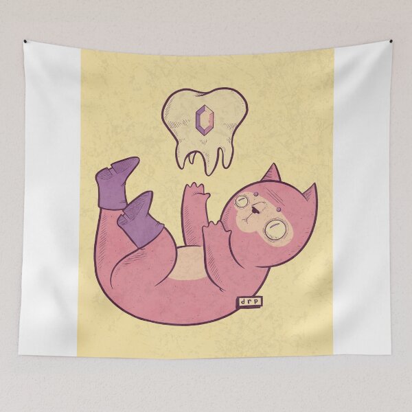 Item preview, Cute Pink Cat with Melting Ice Cream designed and sold by DRP-art.