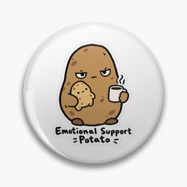 Item preview, Emotional Support Potato - Funny Cute Potato Quote designed and sold by VYBEHAUS.