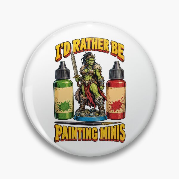 Item preview, Orc Warrior Queen Painting Miniature Hobby Art designed and sold by Yellowriversss.