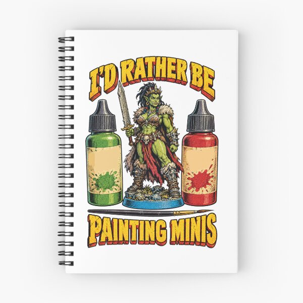 Item preview, Orc Warrior Queen Painting Miniature Hobby Art designed and sold by Yellowriversss.