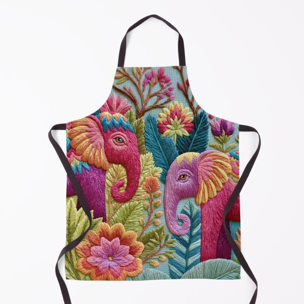 Item preview, Embroidery Elephant Tropical Paradise designed and sold by artsandsoul.