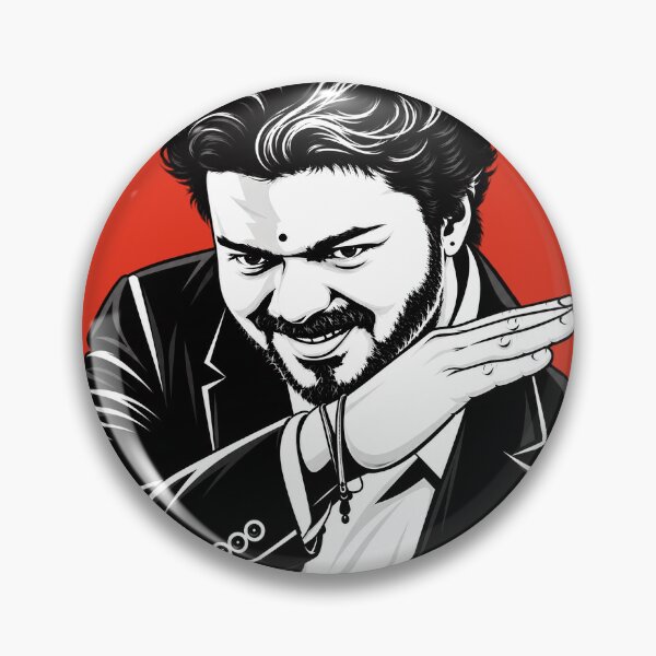 Item preview, CM Vijay Fan Art | Thalapathy Vijay Iconic Pose | Tamil Nadu Political Pop Art Design designed and sold by lexxclothing.