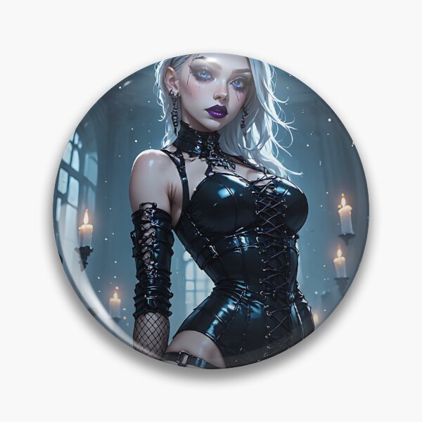 Item preview, Hot Halloween Anime Girl Goth Mommy Waifu Woman designed and sold by Your New Fixation.