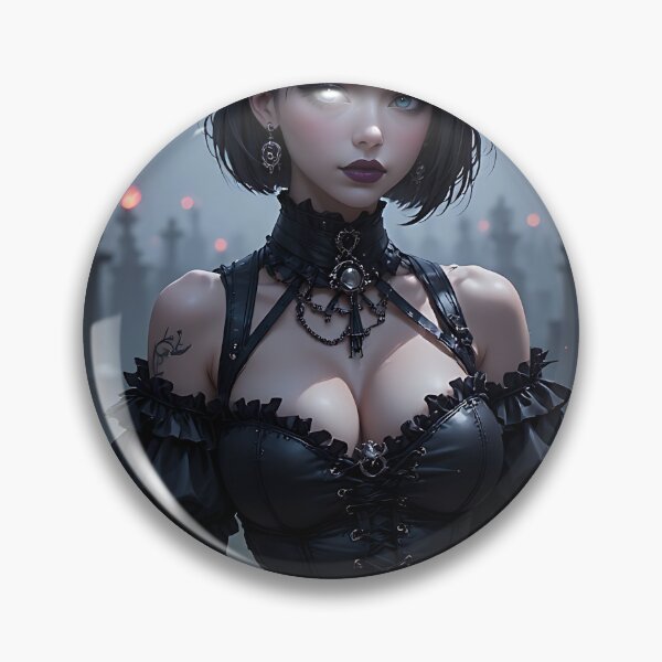 Item preview, Hot Halloween Anime Girl Goth Mommy Waifu Woman designed and sold by Your New Fixation.