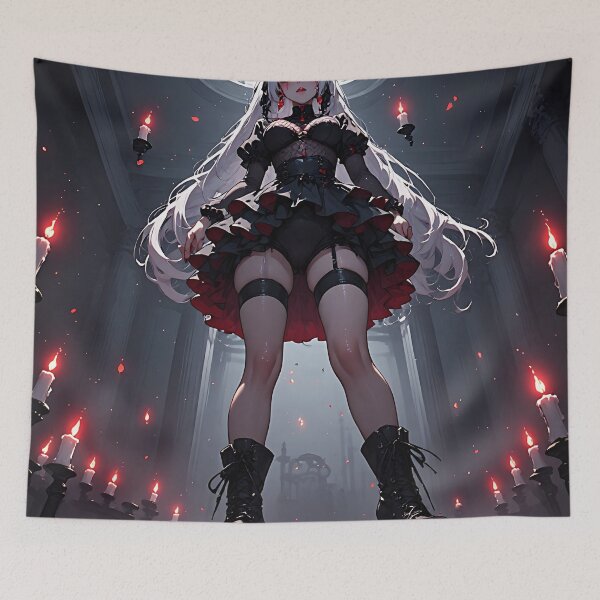 Item preview, Hot Halloween Anime Girl Goth Mommy Waifu Woman designed and sold by Your New Fixation.