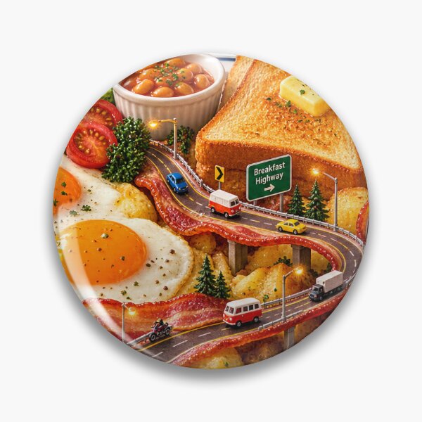 Item preview, Breakfast Highway – Road to a Good Morning designed and sold by #kingMAMECRAFT.