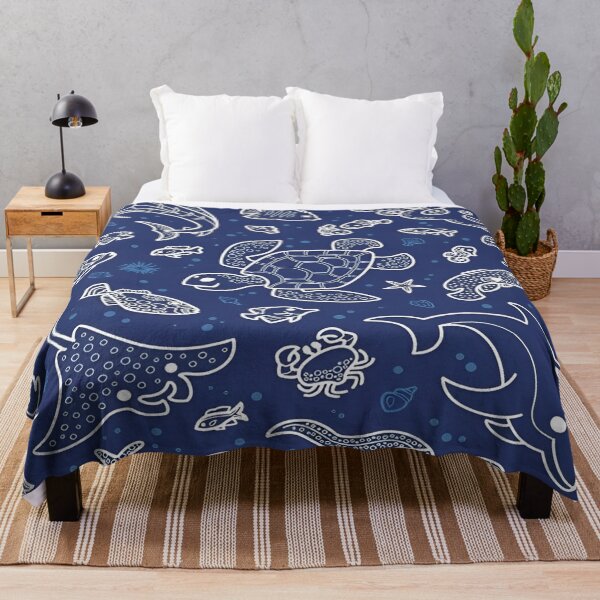 Item preview, Oceanic Harmony A Whimsical Collection of Marine Life Illustrations in a Tranquil Blue Palette Capturing the Beauty of Underwater Diversity designed and sold by Matt_Smith.