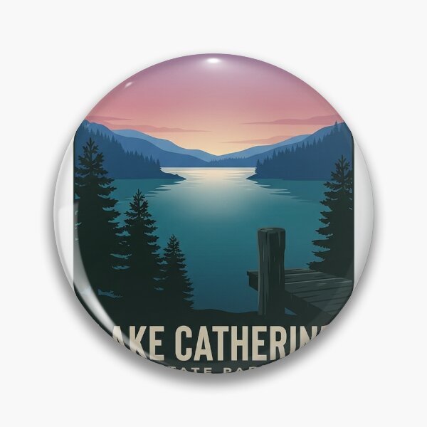 Item preview, Lake Catherine State Park Dusk Cove Rectangle Sticker designed and sold by DetourDgn.