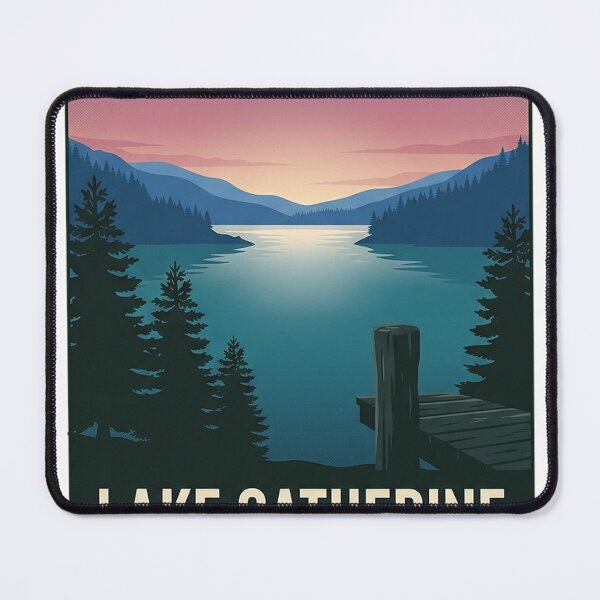 Item preview, Lake Catherine State Park Dusk Cove Rectangle Sticker designed and sold by DetourDgn.