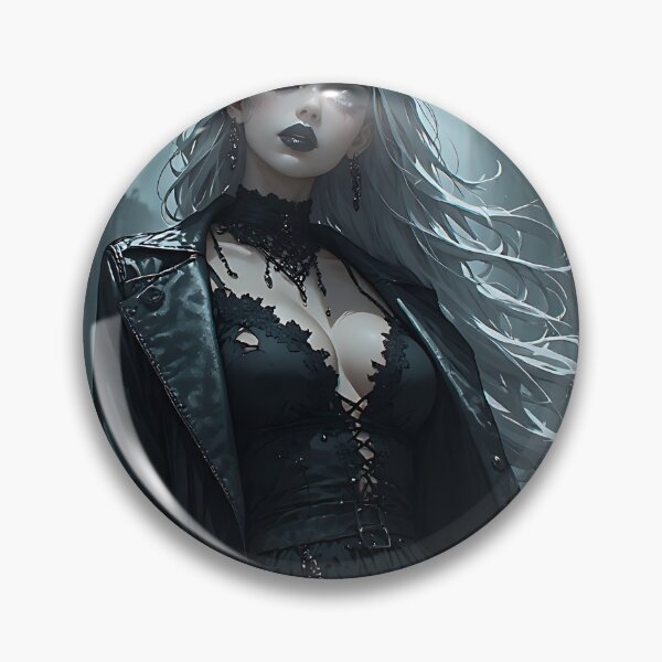 Item preview, Hot Halloween Anime Girl Goth Mommy Waifu Woman designed and sold by Your New Fixation.